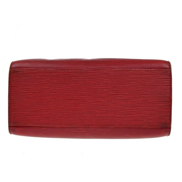 LOUIS VUITTON LV Logo Pont Neuf Hand Bag Epi Leather Red France - Picture 5 of 16